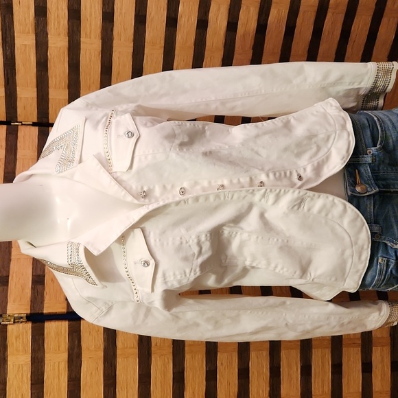 Christine Alexander bling jean jacket - Picture 6 of 11